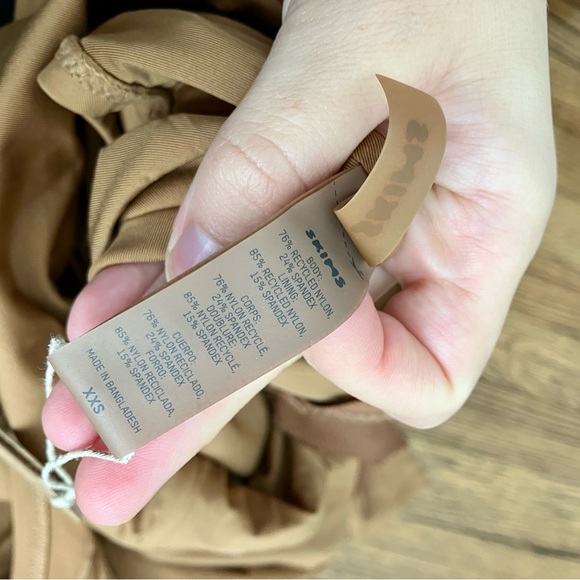 SKIMS Swim Long Sleeve One Piece Almond Size XXS - Picture 9 of 9